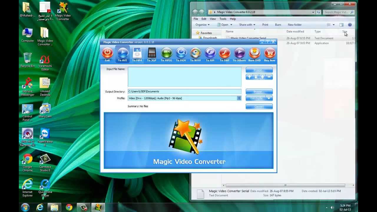 magic video converter 12.1.11.2 registration key free download